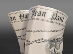 JimmyChoo Jean Paul Gaultier Over The Knee Boot 90 3D Model
