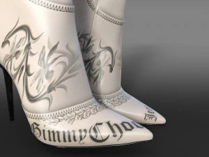 JimmyChoo Jean Paul Gaultier Over The Knee Boot 90 3D Model