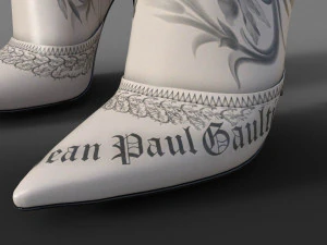 JimmyChoo Jean Paul Gaultier Over The Knee Boot 90 3D Model