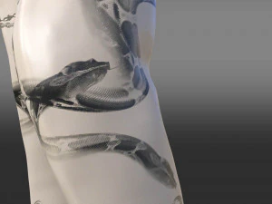 JimmyChoo Jean Paul Gaultier Over The Knee Boot 90 3D Model