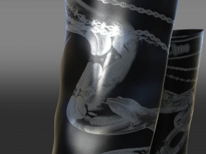 JimmyChoo Jean Paul Gaultier Over The Knee Boot 90 3D मॉडल