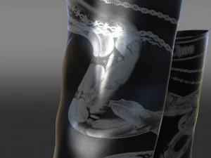 JimmyChoo Jean Paul Gaultier Over The Knee Boot 90 3D Model