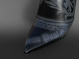 JimmyChoo Jean Paul Gaultier Over The Knee Boot 90 3D Model
