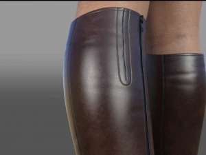 THREE PAIRS OF BOOTS COLLECTION 3D Model