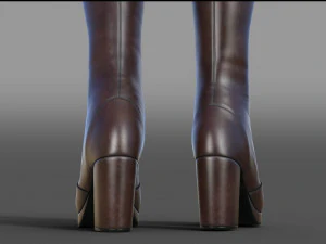 THREE PAIRS OF BOOTS COLLECTION 3D Model