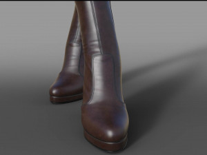 THREE PAIRS OF BOOTS COLLECTION Model 3D