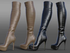 ВЫСОКИЕ БОТИНКИ 1 3D Модель