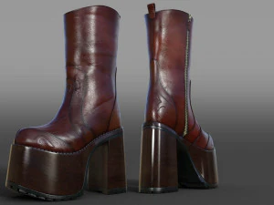 Туфли на платформе 3D Модель