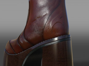 Platform Shoes Modèle 3D