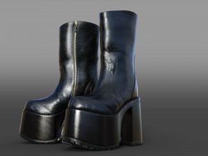Platform Shoes Modèle 3D