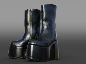 Platform Shoes 3D Model