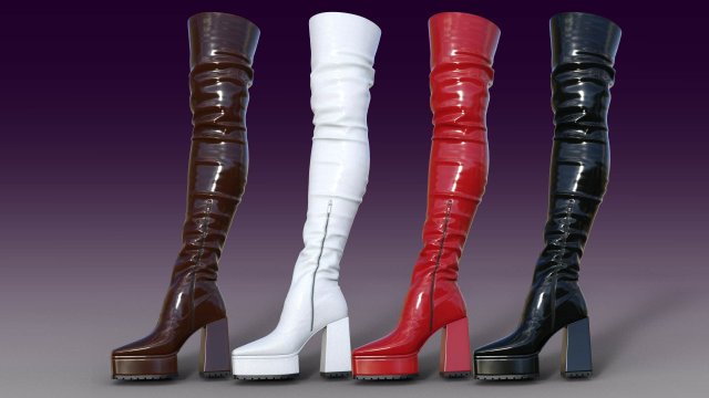 BOOTS ASOS 2 3D 模型 .c4d .max .obj .3ds .fbx .stl .blend 