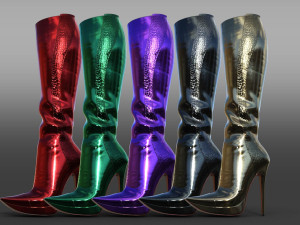 BOOTS GIANMARCO LORENZI two pairs 3D 模型