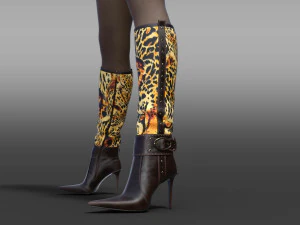 BOOTS GIANMARCO LORENZI two pairs 3D Model