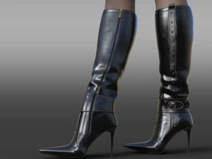 BOOTS GIANMARCO LORENZI two pairs 3D Model