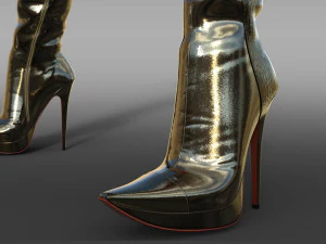 BOOTS GIANMARCO LORENZI two pairs 3D Model