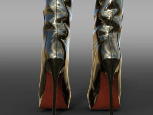BOOTS GIANMARCO LORENZI two pairs 3D Model
