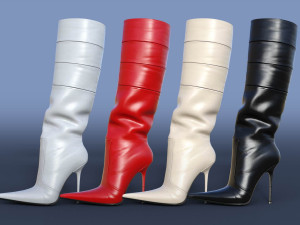 GIANMARCO LORENZI Boots Two Pairs 2 3D 模型