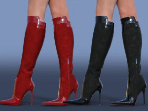 GIANMARCO LORENZI Boots Two Pairs 2 3D Model