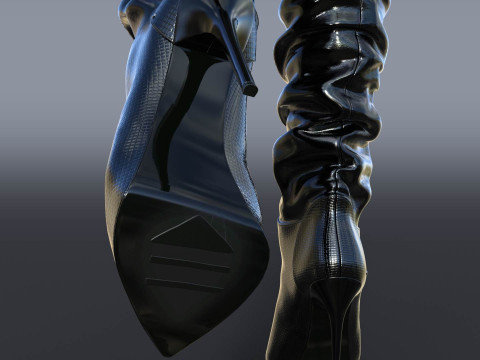 GIANMARCO LORENZI Boots Two Pairs 3 3D 모델