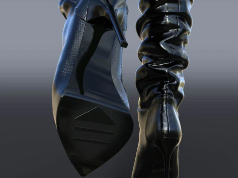 GIANMARCO LORENZI Boots Two Pairs 3 3D Model