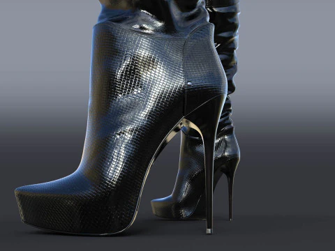 GIANMARCO LORENZI Boots Two Pairs 3 3D Model