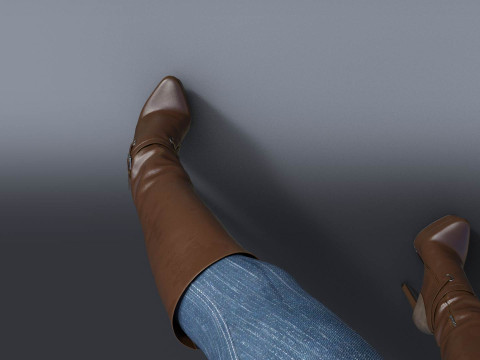 GIANMARCO LORENZI Boots Two Pairs 3 3D 모델