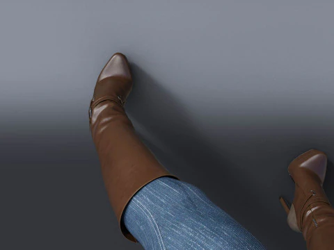 GIANMARCO LORENZI Boots Two Pairs 3 3D Model