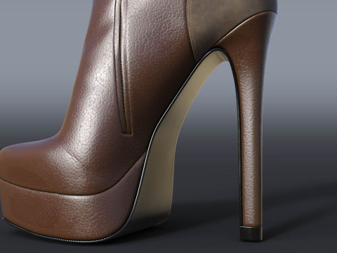 GIANMARCO LORENZI Boots Two Pairs 3 3D 모델