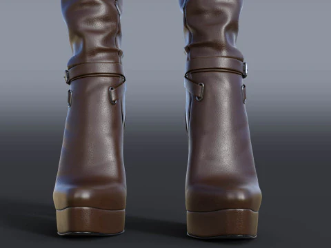 GIANMARCO LORENZI Boots Two Pairs 3 3D Model