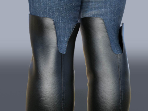 Womens Cavalry Boots Model 3D