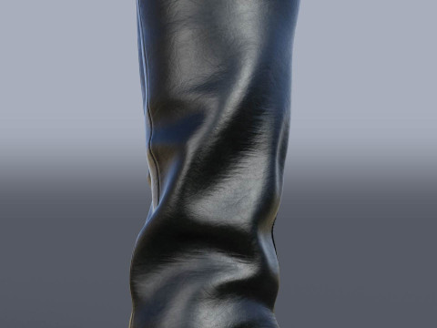 Womens Cavalry Boots Model 3D