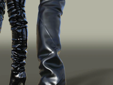 GIANMARCO LORENZI Boots Two Pairs 4 3D Model
