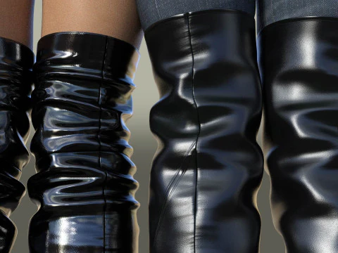 GIANMARCO LORENZI Boots Two Pairs 4 3D Model