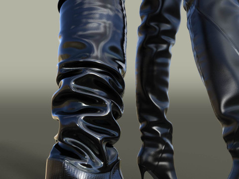 GIANMARCO LORENZI Boots Two Pairs 4 Model 3D