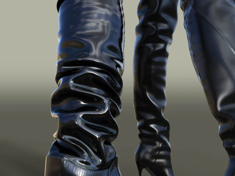 GIANMARCO LORENZI Boots Two Pairs 4 3D Model