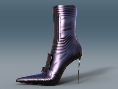 Two Pairs Of Gianmarco Lorenzi2 Ankle Boots Model 3D