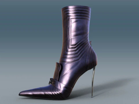 Two Pairs Of Gianmarco Lorenzi2 Ankle Boots 3D Model