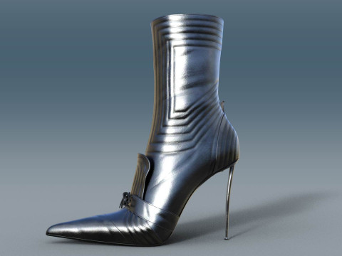 Two Pairs Of Gianmarco Lorenzi2 Ankle Boots Model 3D