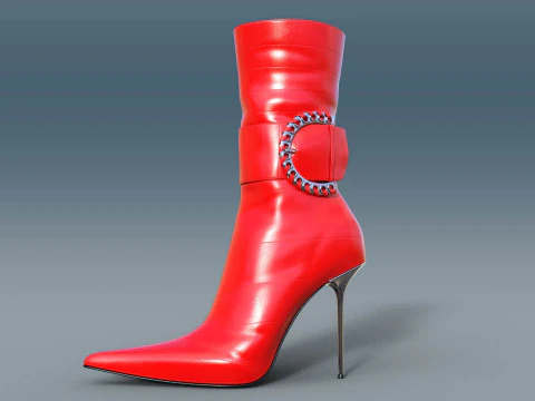 Two Pairs Of Gianmarco Lorenzi2 Ankle Boots 3D Model