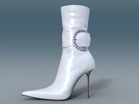 Two Pairs Of Gianmarco Lorenzi2 Ankle Boots 3D Model