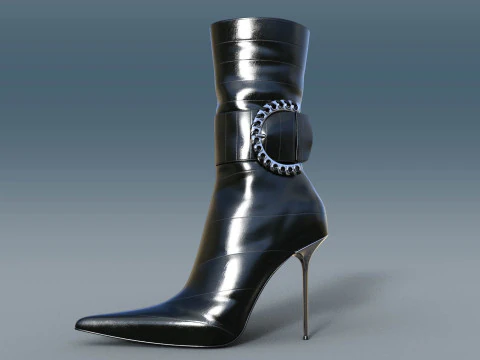 Two Pairs Of Gianmarco Lorenzi2 Ankle Boots 3D Model