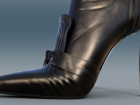 Two Pairs Of Gianmarco Lorenzi2 Ankle Boots Model 3D