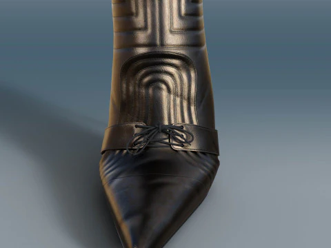 Two Pairs Of Gianmarco Lorenzi2 Ankle Boots 3D Model