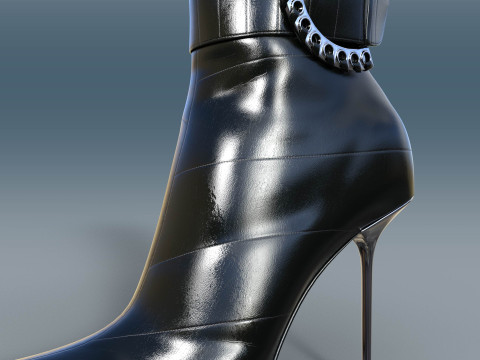 Two Pairs Of Gianmarco Lorenzi2 Ankle Boots Model 3D