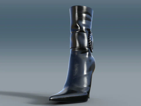 Two Pairs Of Gianmarco Lorenzi2 Ankle Boots 3D Model