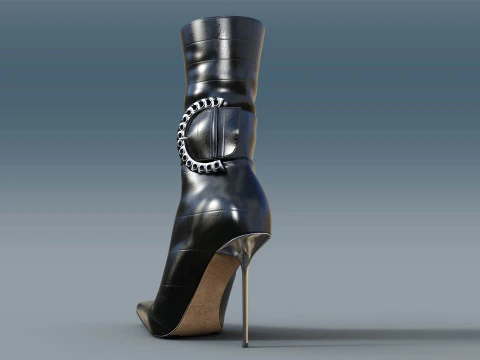 Two Pairs Of Gianmarco Lorenzi2 Ankle Boots 3D Model