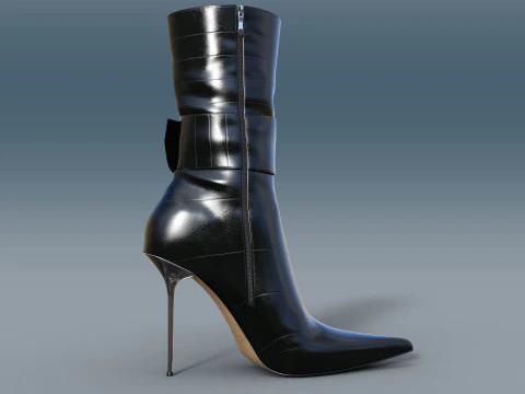 Two Pairs Of Gianmarco Lorenzi2 Ankle Boots 3D Model