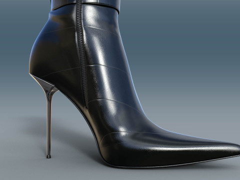 Two Pairs Of Gianmarco Lorenzi2 Ankle Boots Model 3D