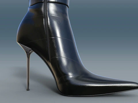 Two Pairs Of Gianmarco Lorenzi2 Ankle Boots 3D Model
